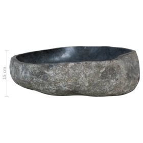 vidaXL Basin River Stone Oval (17.7"-20.9")x(13.4"-16.1")