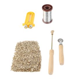 Beekeeping Starter Tools Kit Wire Embedder Beehive Wire Tensioner with Copper Eyelets Iron Wires