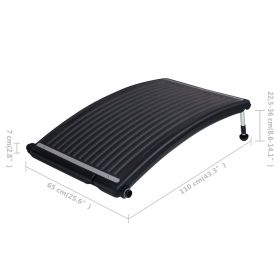 vidaXL Panou solar de încălzire pentru piscină, 110 x 65 cm, curbat