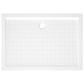 vidaXL Shower Base Tray with Dots White 70x100x4 cm ABS