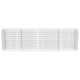 vidaXL Gabion Raised Bed Galvanized Steel 141.7"x19.7"x39.4"