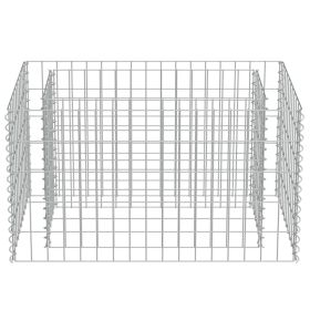 vidaXL Gabion Raised Bed Galvanised Steel 90x50x50 cm