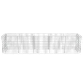 vidaXL Gabion Raised Bed Galvanized Steel 177.2"x35.4"x39.4"