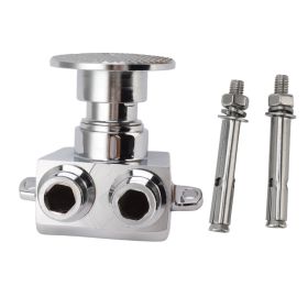 Foot Pedal Valve Copper Touchless Foot Pedal Water Valve Set for Basin Water Tap Bathroom Basin Faucet