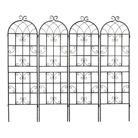 2-Pack Metal Garden Trellis 71x19.7Rustproof For Climbing Plants Outdoor