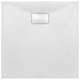 vidaXL Shower Base Tray SMC White 80x80 cm