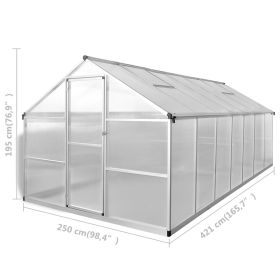 vidaXL Greenhouse Reinforced Aluminium 10.53 m²