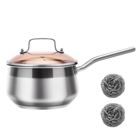 Non-Stick Stainless Steel Saucepan With Lid