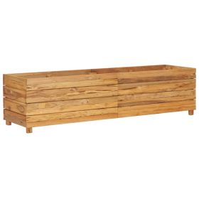 vidaXL Raised Bed 150x40x38 cm Recycled Teak Wood and Steel