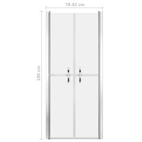 vidaXL Shower Door Frosted ESG 81x190 cm