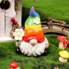 Garden Rainbow Gnome Resin Statue