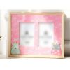 Pink Picture Frames Wood 2 Window 4x6 Picture Frame Photo Frame Tabletop Display