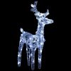 Reindeers & Sleigh Christmas Decoration 240 LEDs Acrylic