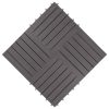 Decking Tiles 20 pcs Gray Wash 11.8"x11.8" Solid Acacia Wood