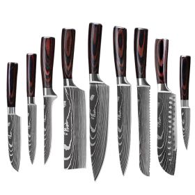 6 Piece 8 Piece and 10 Piece Set Knifes (Option: 9piece set)