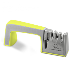 A Four-in-one Kitchen Knife Sharpener (Option: Yellow green)