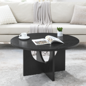 Modern Minimalist Coffee Table (Color: Black)