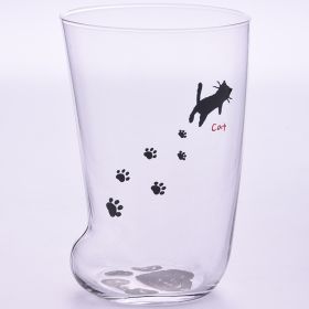 Creative Cute Paws Glass (Option: Cat)