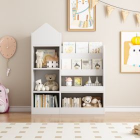 Children's Wooden Bookshelf (Color: White)